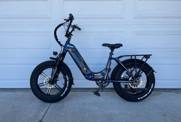 2023 Fat Tire Step Thru E-bike Foldable With Front Suspension